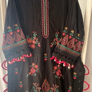 Shalwar kameez black 3 pc